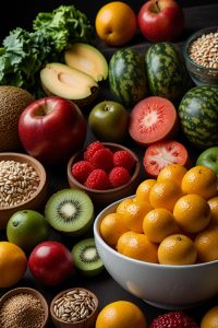 fruits, vegetables, whole grains, and lean proteins