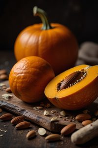 pumpkin, almonds, sunflower seeds